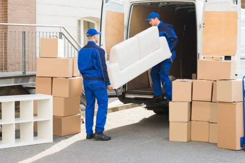 Careful loading of furniture for a Camden move