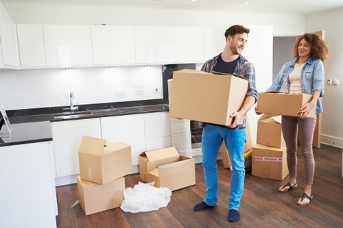 Organized moving specialists supporting a Camden office move