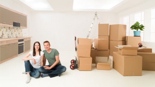 Preparation checklist and packed boxes ready for a Camden move