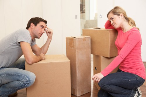 Packing and loading household items for a Camden removal