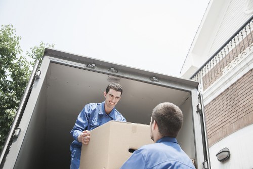 Removal team loading furniture for a local Camden move