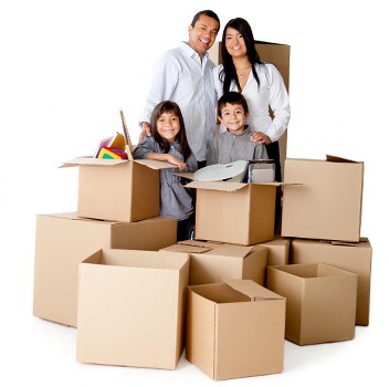 Organised residential and commercial packing materials ready for Camden relocation